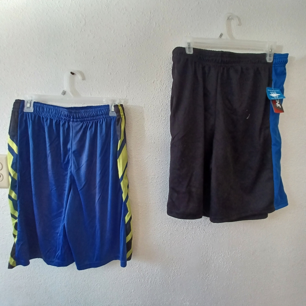 Set of two men's basketball shorts black and blue like new